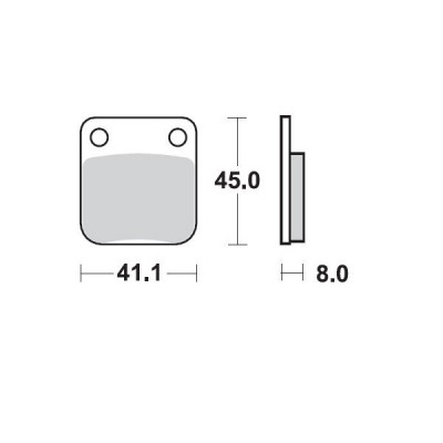 Placute frana MOTO-MASTER BRAKE PAD CERAMIC MASH TWO FIFTY 250 ABS 20