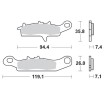 Placute frana MOTO-MASTER MM BRAKEPAD KAWASAKI KFX 450 R 2x4 Placute frana MOTO-MASTER MM BRAKEPAD KAWASAKI KFX 450 R 2x4 thumb