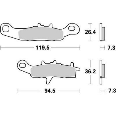 Placute frana MOTO-MASTER MOTOMASTER BRAKEPAD NITRO RM 85 17/14