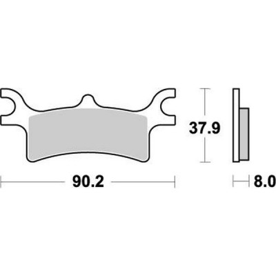 Placute frana MOTO-MASTER BRAKEPAD POLARIS	SPORTSMAN 570 4X4