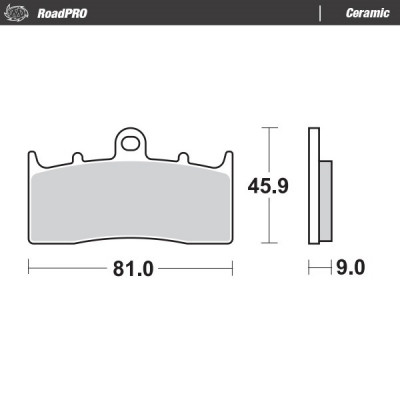 Placute frana MOTO-MASTER BRAKE PAD CERAMIC