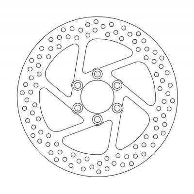 Disc frana MOTO-MASTER BRAKE ROTOR FIX ROUND LEFT SUZUKI VS 1400 GLP 04