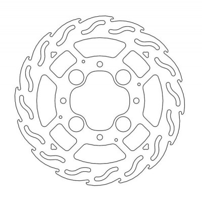 Disc frana MOTO-MASTER BRAKE ROTOR FIX FLAME HONDA VFR 800 X ABS 20