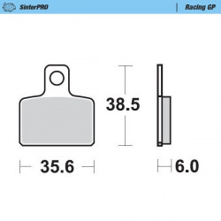 Placute frana MOTO-MASTER BRAKE PAD SINTER RACING GAS GAS TXT 280 RACING 23