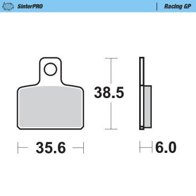 Placute frana MOTO-MASTER BRAKE PAD SINTER RACING GAS GAS TXT 280 RACING 23