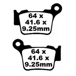 Placute fana EBC BRAKE PAD CARBON TT DIRT