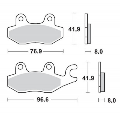 Placute frana MOTO-MASTER MM BRAKEPAD YAMAHA	YFZ 450 R