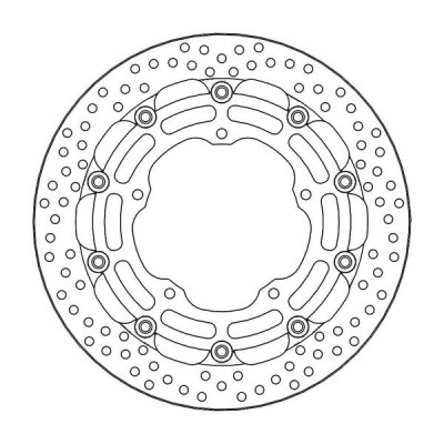 Disc frana MOTO-MASTER BRAKE ROTOR ROUND 5.5MM YAMAHA YZF-R6 600