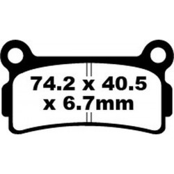 Placute frana EBC FA SER ORGANIC FA164