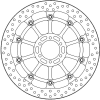 Disc frana MOTO-MASTER BRAKE ROTOR FLOAT ROUND APRILIA	TUONO 660 ABS