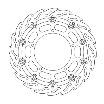Disc frana MOTO-MASTER BRAKE ROTOR FLOAT FLAME RACE YAMAHA YZF-R1 1000 14