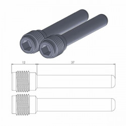 Piesă pentru plăcuțe de frână MOTO-MASTER BRAKE CALIPER PIN SUZUKI LT-F 250 2X4 12-14 Piesă pentru plăcuțe de frână MOTO-MASTER BRAKE CALIPER PIN SUZUKI LT-F 250 2X4 12-14