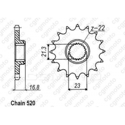 Kit lant si pinioane REGINA YAMAHA XJ600S DIVERSION 91-02 Kit lant si pinioane REGINA YAMAHA XJ600S DIVERSION 91-02
