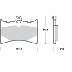 Placute frana MOTO-MASTER BRAKE PAD CERAMIC APRILIA	RS 125 05 thumb