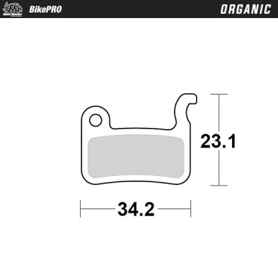 Placute frana MOTO-MASTER BRAKE PAD ORGANIC