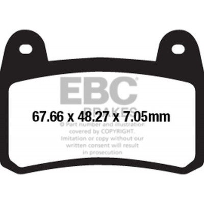 Placute frana EBC SINTERED HH FA658HH Placute frana EBC SINTERED HH FA658HH