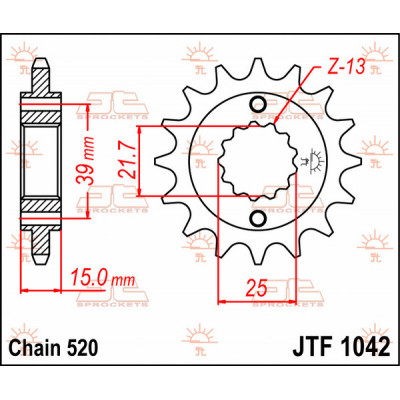 Pinion fata JTF1042.14 Pinion fata JTF1042.14