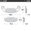 Placute frana MOTO-MASTER BRAKE PAD CERAMIC KAWASAKI GPZ 500 S 03