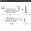 Placute frana MOTO-MASTER BRAKE PAD CERAMIC KAWASAKI GPZ 500 S 03 Placute frana MOTO-MASTER BRAKE PAD CERAMIC KAWASAKI GPZ 500 S 03 thumb