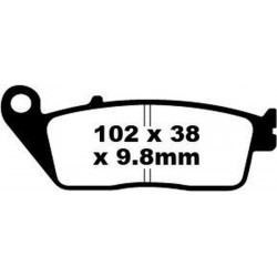 Placute frana EBC HH SINT SCOOTER SFA196HH