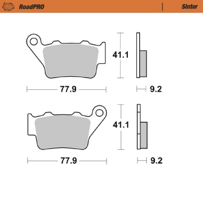Placute frana MOTO-MASTER BRAKE PAD SINTER SCOOTER