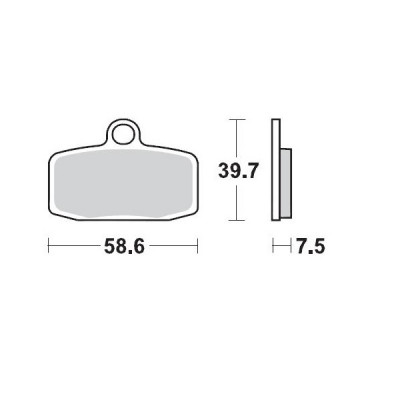 Placute frana MOTO-MASTER MM BRAKEPAD KTM SX85.