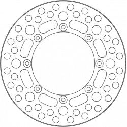 Disc frana spate MOTO-MASTER BRAKE DISC VINT REAR KAWASAKI KX 500 D 86-88