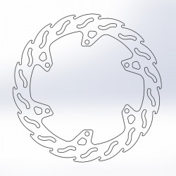 Disc frana MOTO-MASTER BRAKE ROTOR FIX FLAME YAMAHA MT-125 ABS 22-23 Disc frana MOTO-MASTER BRAKE ROTOR FIX FLAME YAMAHA MT-125 ABS 22-23