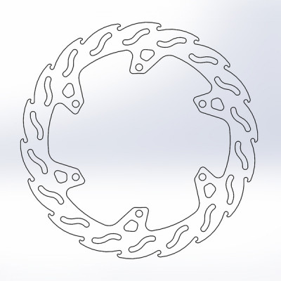 Disc frana MOTO-MASTER BRAKE ROTOR FIX FLAME YAMAHA	MT-125 ABS 22-23