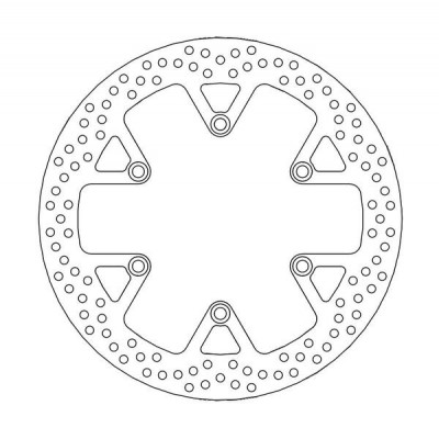 Disc frana MOTO-MASTER BRAKE ROTOR FIX ROUND L/R HONDA	VF 750 C 03
