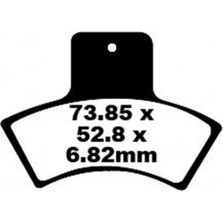 Placute fana EBC BRAKE PAD CARBON TT DIRT