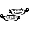 Placute frana EBC CARBON TT DIRT FA450TT