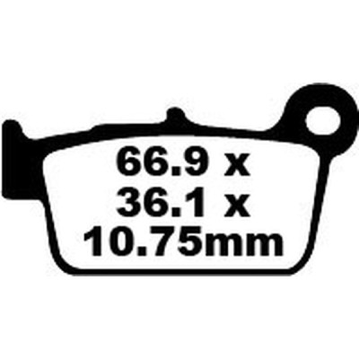 Placute fana EBC BRAKE PAD CARBON TT DIRT