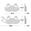 Placute frana MOTO-MASTER MM BRAKEPAD KAWASAKI KLX 230 R Placute frana MOTO-MASTER MM BRAKEPAD KAWASAKI KLX 230 R thumb