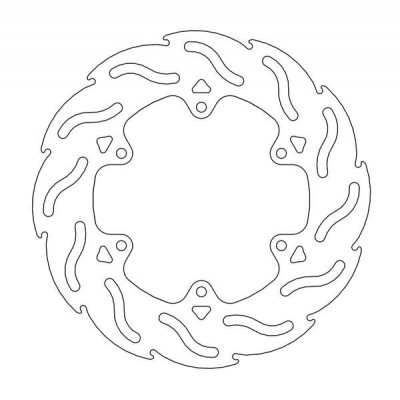 Disc frana MOTO-MASTER BRAKE ROTOR FIX FLAME LEFT VESPA GTS 125 IGET ABS 22