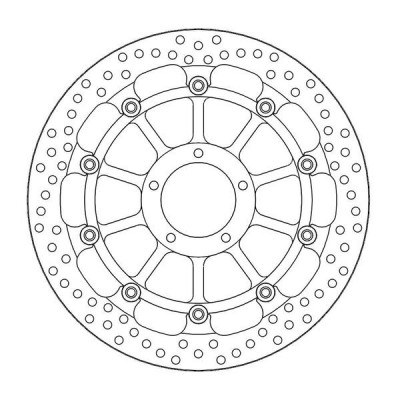 Disc frana MOTO-MASTER BRAKE DISC HALO T-FLOATER DUCATI	STREETFIGHTER V4 1100 ABS 23