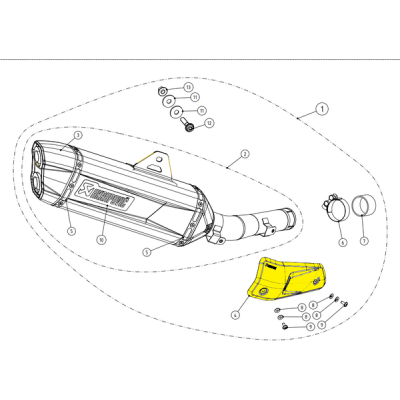 Releu termic AKRAPOVIC P-HSY7SO2 CF Releu termic AKRAPOVIC P-HSY7SO2 CF