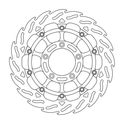 Disc frana MOTO-MASTER BRAKE ROTOR FLOAT FLAME RACE MV AGUSTA	BRUTALE 1090 R 12-14