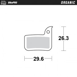 Placute frana MOTO-MASTER BRAKE PAD ORGANIC,