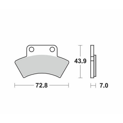 Placute frana MOTO-MASTER MOTOMASTER BRAKEPAD NITRO POLARIS	XPLORER 300 4X4