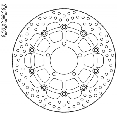 Disc frana MOTO-MASTER BRAKE ROTOR FLOAT ROUND KAWASAKI ZX-10 R 1000 ABS
