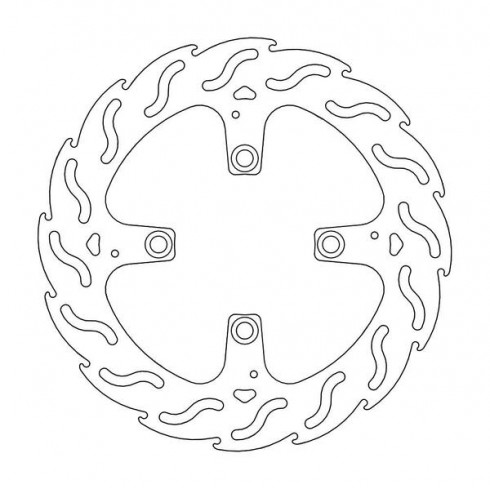 Disc frana MOTO-MASTER BRAKE ROTOR FIX FLAME LEFT DUCATI STREETFIGHTER V4 1100 ABS 23 Disc frana MOTO-MASTER BRAKE ROTOR FIX FLAME LEFT DUCATI STREETFIGHTER V4 1100 ABS 23