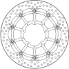 Disc frana fata MOTO-MASTER BRAKE DISC FLOAT HALO PRO HONDA CBR 1000 RR-R ABS 21