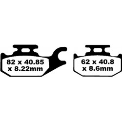 Placute frana EBC CARBON TT DIRT FA413TT