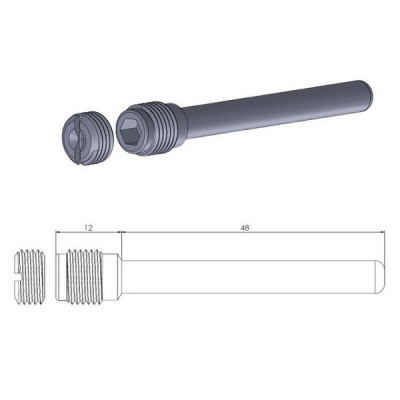Piesă pentru suspensie  MOTO-MASTER BRAKE CALIPER PIN KTM DUKE 125 ABS 23