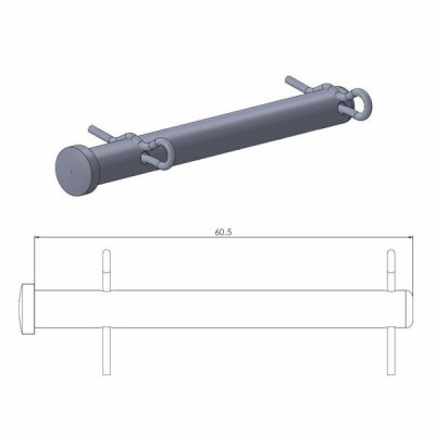 Piesă pentru suspensie  MOTO-MASTER BRAKE CALIPER PIN KTM EXC-F 500 23