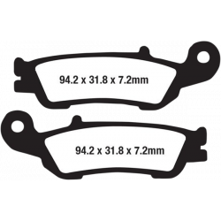 Placute frana EBC EPFA SIN EXT PRO EPFA450HH
