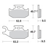 Placute frana MOTO-MASTER MM BRAKEPAD YAMAHA YAMAHA YFM 700 R
