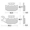 Placute frana MOTO-MASTER MM BRAKEPAD YAMAHA YAMAHA YFM 700 R Placute frana MOTO-MASTER MM BRAKEPAD YAMAHA YAMAHA YFM 700 R thumb