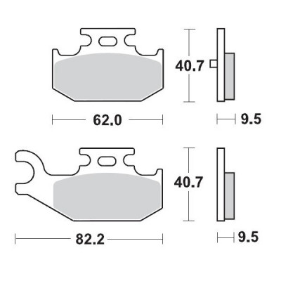 Placute frana MOTO-MASTER MM BRAKEPAD YAMAHA YAMAHA YFM 700 R